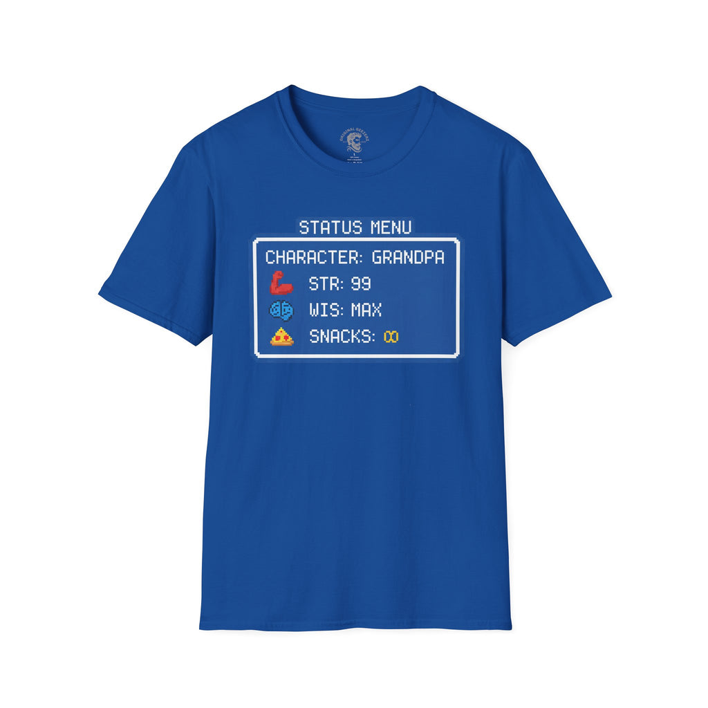 8-Bit Statue Menu T-Shirt
