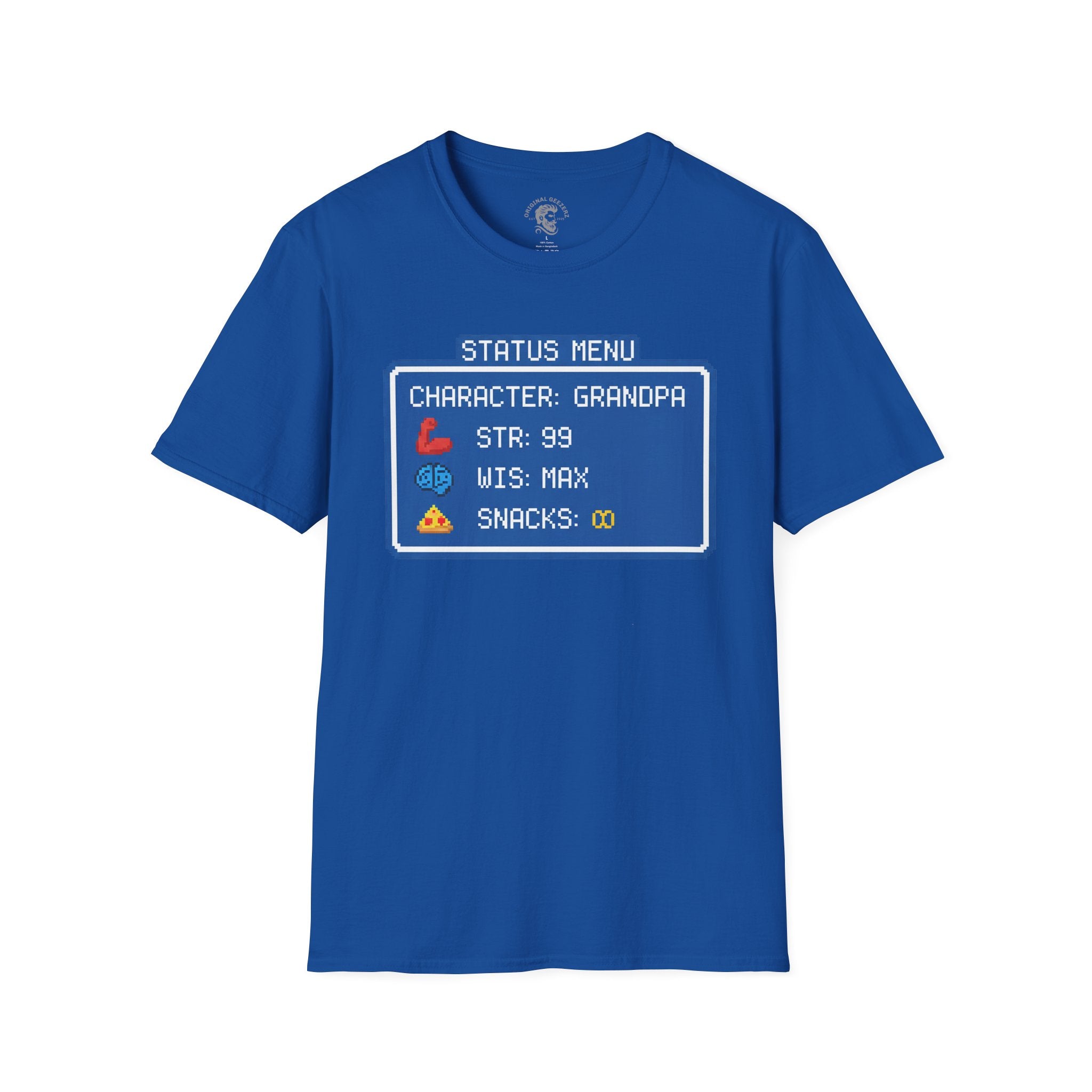 8-Bit Statue Menu T-Shirt
