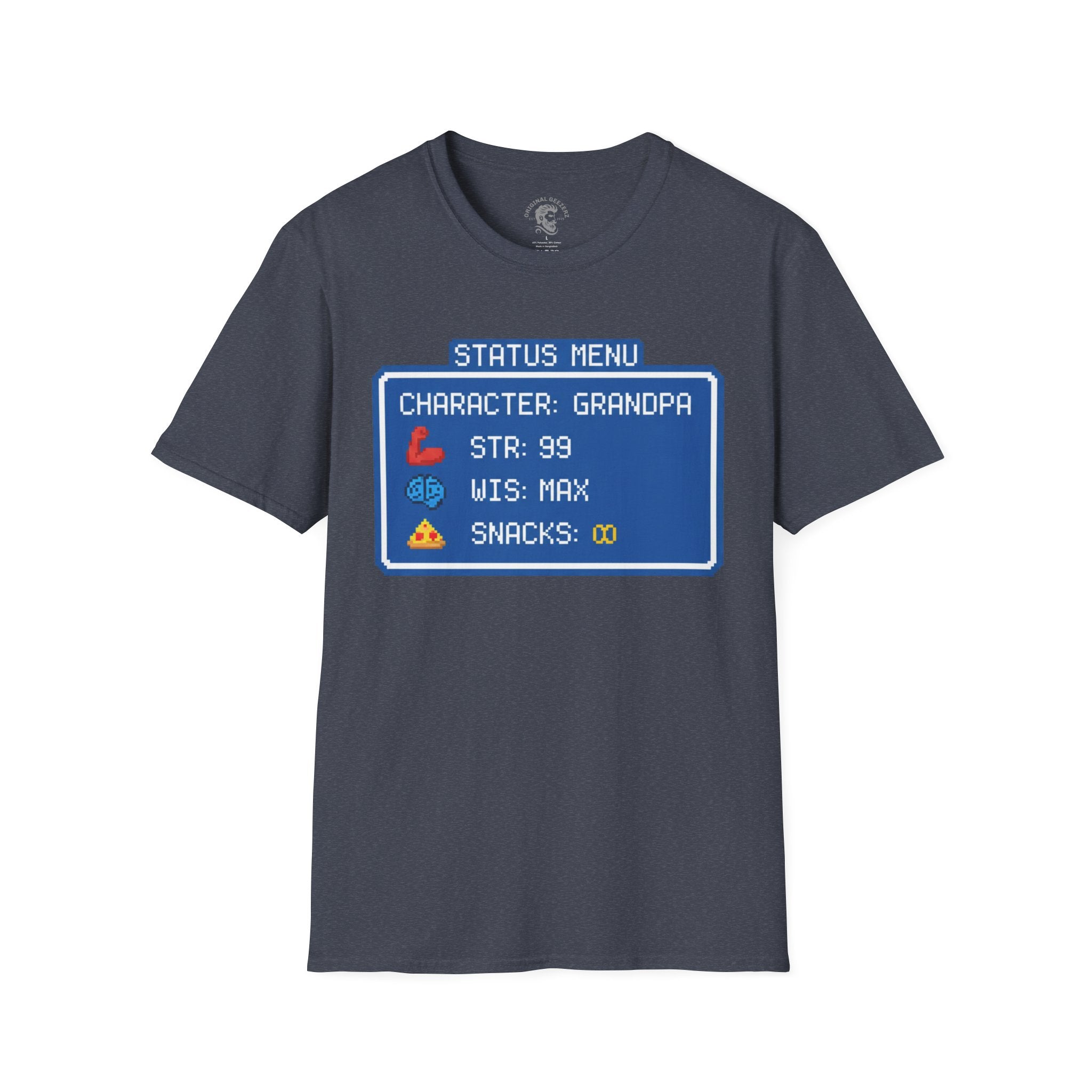 8-Bit Statue Menu T-Shirt