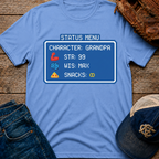 8-Bit Statue Menu T-Shirt