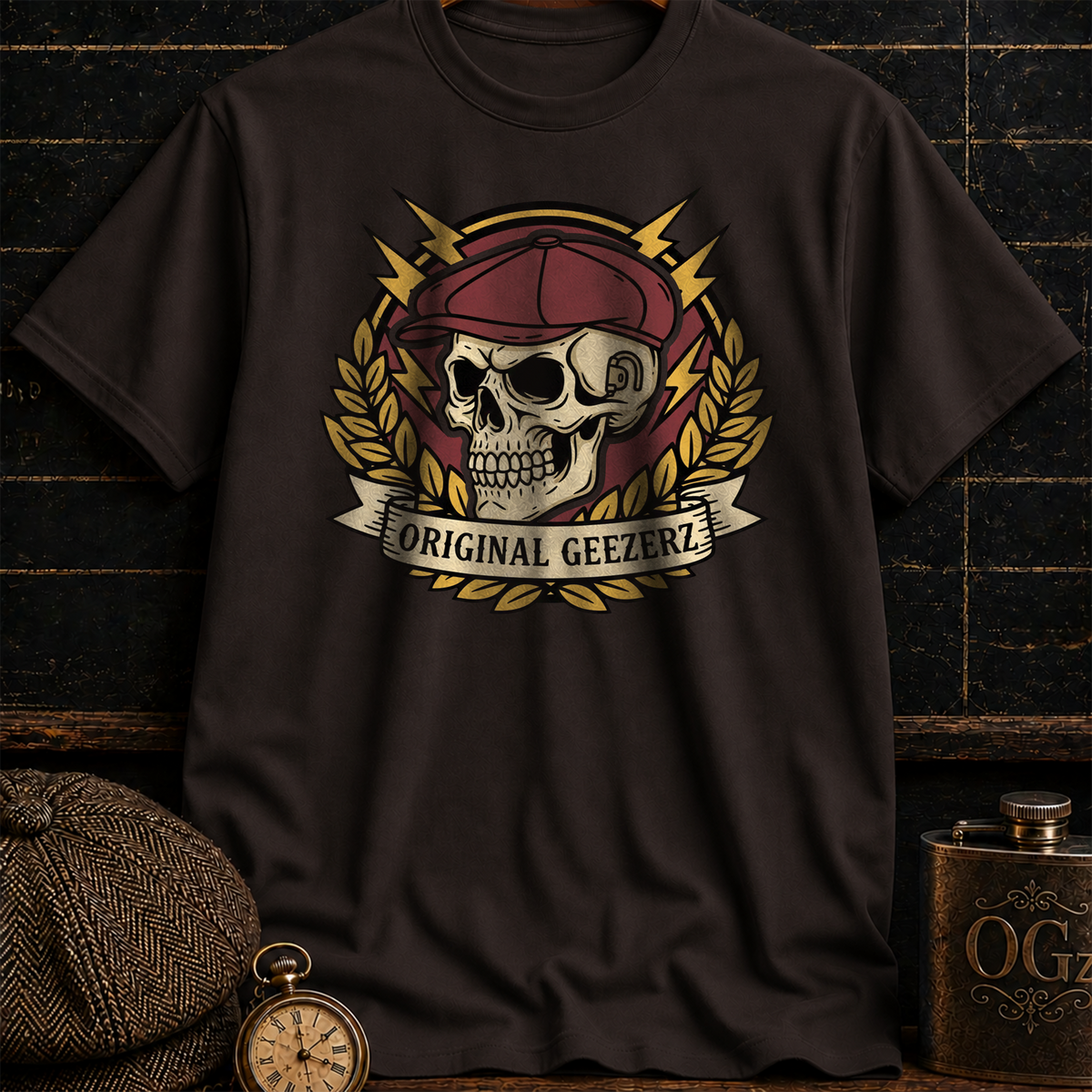 Skull with Hat T-Shirt