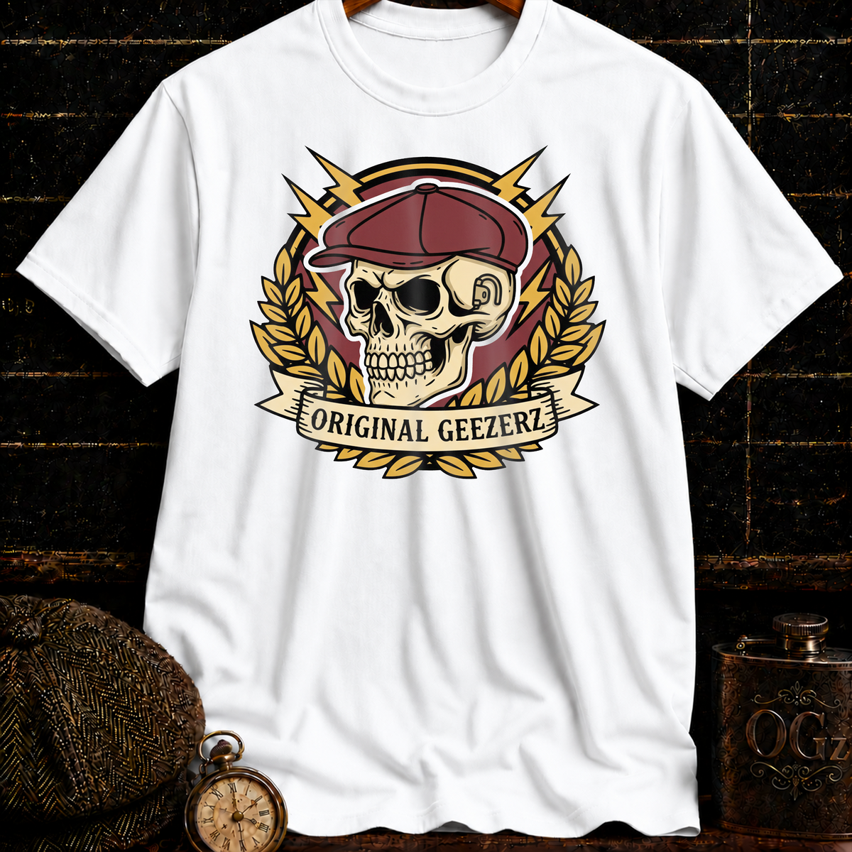 Skull with Hat T-Shirt